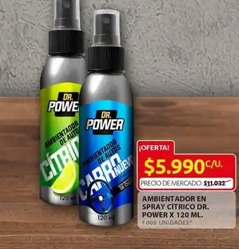 Ara Ambientador en spray citrico dr power oferta