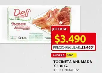 Ara Tocineta ahumada x 130 g oferta