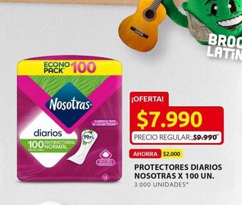Ara Protectores diarios nosotras x 100 un oferta