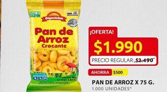 Ara Pan de arroz x 75 g oferta