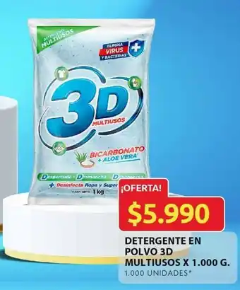 Ara Detergente en polvo 3 d multiusos oferta