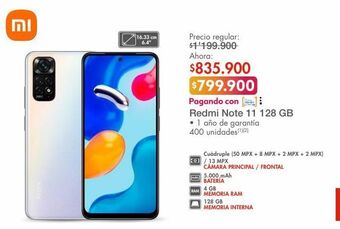 Metro Xiaomi redmi note 11 128gb oferta