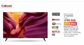 Metro Smart tv caixun 32" hd oferta