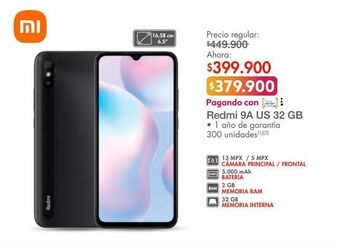 Metro Xiaomi redmi 9a us 32 gb oferta