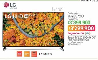 Jumbo Smart tv led uhd 4k 70" oferta