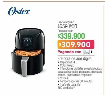 Jumbo Freidora de aire digital oferta