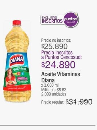Jumbo Aceite vitaminas diana oferta
