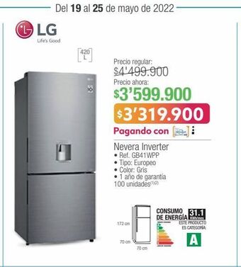 Jumbo Nevera inverter oferta