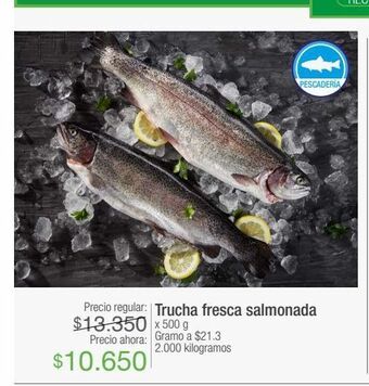 Jumbo Trucha fresca salmonada oferta