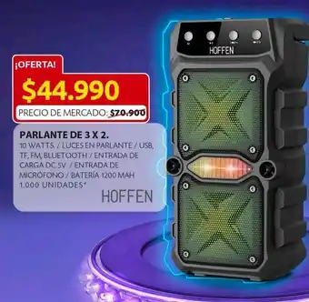 Ara Parlante bluetooth hoffen 3 x 2 oferta