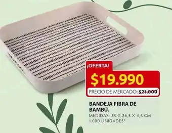 Ara Bandeja fibra de bambú smukee oferta
