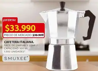 Ara Cafetera italiana smukee 300ml oferta