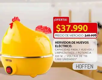 Ara Hervidor de huevos eléctrico hoffen 350w, capacidad 7 huevos oferta
