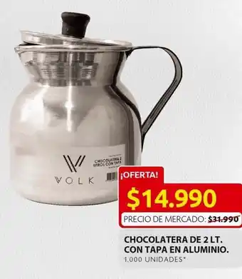 Ara Chocolatera de 2l con tapa en aluminio oferta