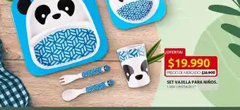 Ara Set vajilla para niños oferta