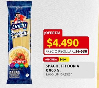 Ara Spaguetti doria x 800g oferta