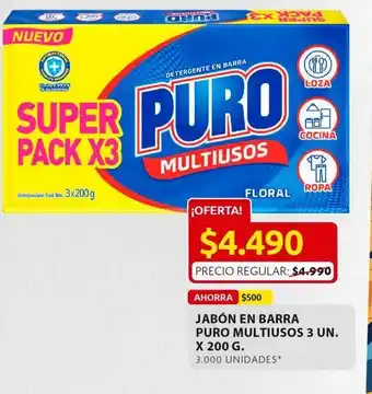 Ara Jabón en barra puro multiusos 3un x 200g oferta