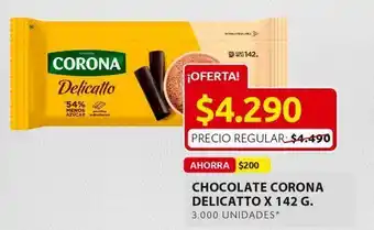 Ara Chocolate corona delicatto x 142g oferta