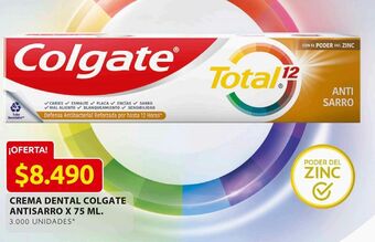 Ara Crema dental colgate antisarro x 75ml oferta
