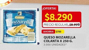 Ara Queso mozarella colanta x 250g oferta