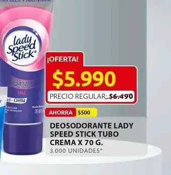 Ara Desodorante lady speed stick tubo crema x 70g oferta