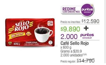Jumbo Café sello rojo x 600 g oferta