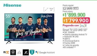 Jumbo Smart tv led uhd 55" oferta