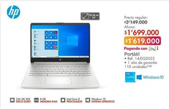 Metro Computador portátil hp oferta