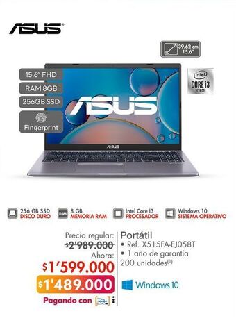 Metro Computador portátil asus oferta