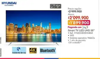 Metro Smart tv led 58'' oferta