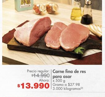 Metro Carne fina de res para asar x 500 g oferta