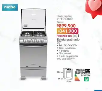 Metro Estufa mabe oferta