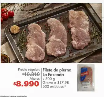 Metro Filete de pierna la fazenda x 500 g oferta