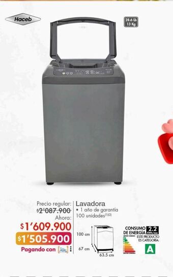 Metro Lavadora oferta