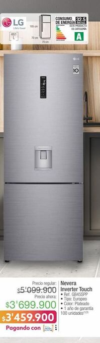 Jumbo Nevera lg oferta