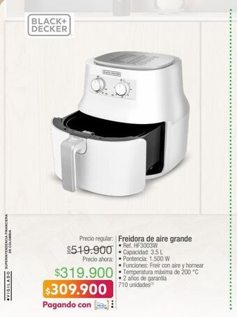 Jumbo Freidora de aire grande oferta