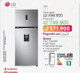 Jumbo Nevera lg oferta