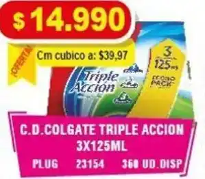 Mercar C.D. Colgate Triple Accion 3x125ml oferta