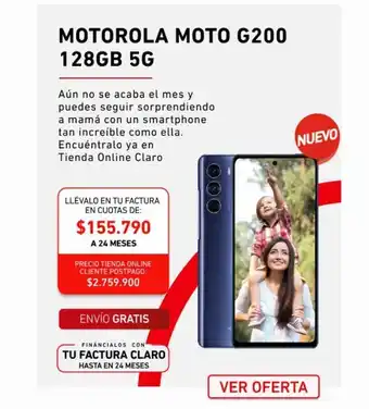 Claro Celular motorola moto g200 128g 5g oferta