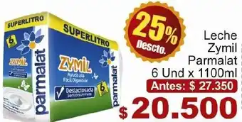 Belalcazar Leche Zymil Parmalat 6 x 1100ml oferta