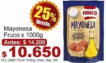 Belalcazar Mayonesa Fruco 1000g oferta