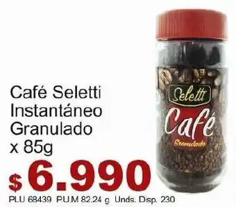 Belalcazar Café Seletti Instantáneo Granulado 85g oferta