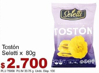 Belalcazar Tostón Seletti 80g oferta