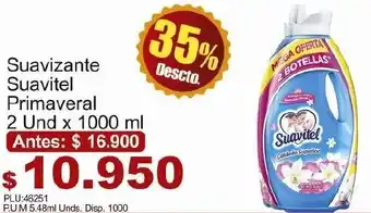 Belalcazar Suavizante Suavitel Primavera 2 x 1000ml oferta