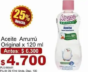 Belalcazar Aceite Arrurrú Original 120ml oferta