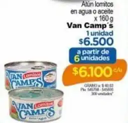 Van Camp's Atún Lomitos en Agua o Aceite 160g