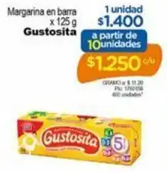 Gustosita Margarina en Barra 125g