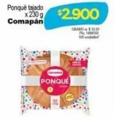 Comapán Ponqué Tajado 230g