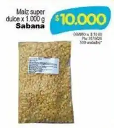 Sabana Maiz Super Dulce 1.000g