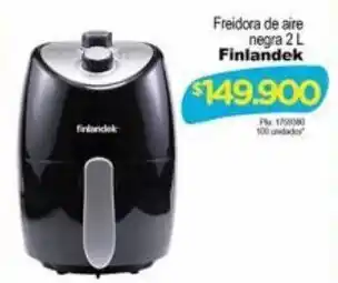 Finlandek Freidora de Aire Negra 2L